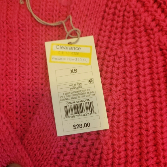 Chunky pink cardigan - Picture 2 of 4